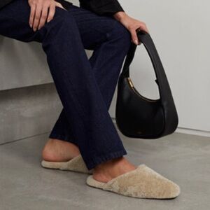 Vince NWOT Callum Shearling Slip On Mules